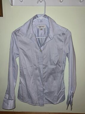 Banana Republic Pale Blue Tailored Button-Down Shirt